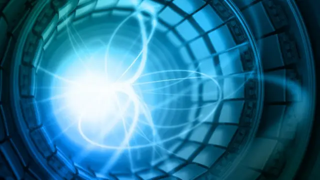 Визуализация распада частиц внутри коллайдера