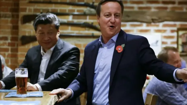 डेविड कैमरन और शी जिनपिंग