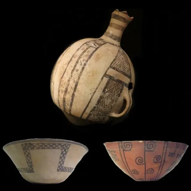 Vasijas incas encontradas en las excavaciones en Copiapó