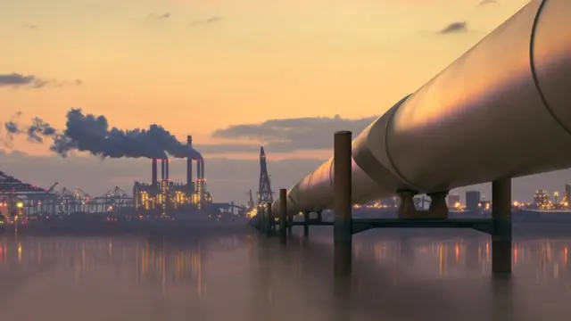 Planta de extracción de petróleo