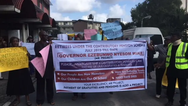 Rivers pensioners dey protest