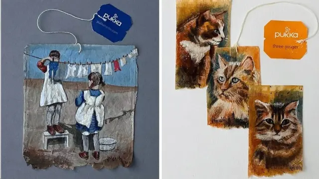 هغې د جامو مینځلو ورځ هم انځور کړې او د پیشوګانو انځورونه یې رسم کړي