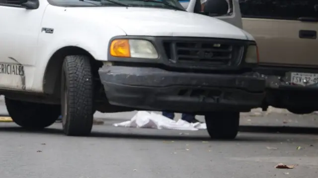 Escena de un crimen en Tecomán.