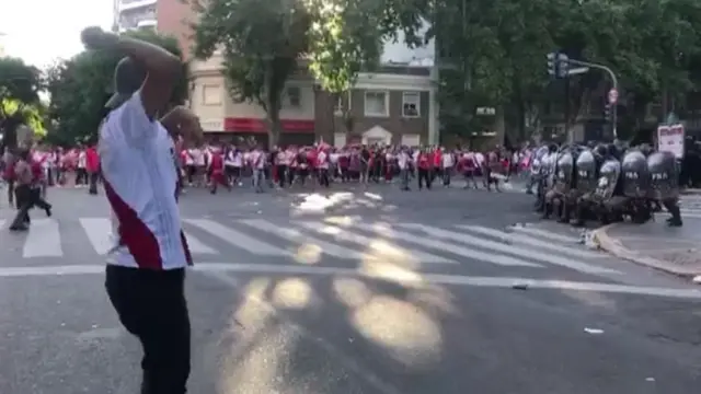 Incidentes violentos en Buenos Aires.