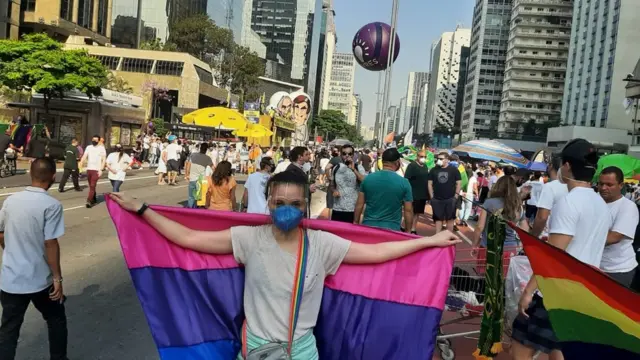 Manifestante Luisa Furtado na Paulista