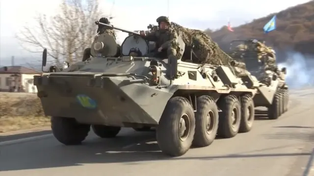 Тоғли Қорабоғдаги Россия тинчликни сақлаш кучлари. 