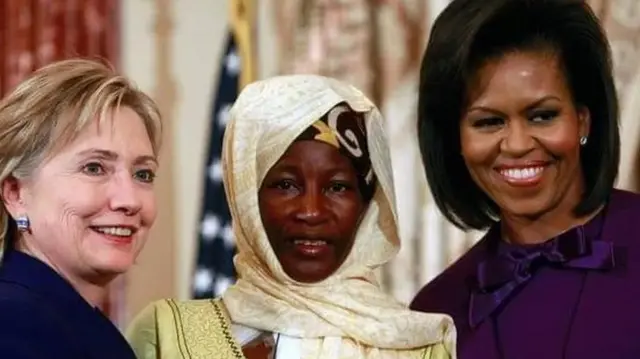 Hadizatou et Michelle Obama.