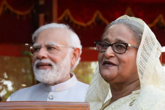 मोदी र शेख हसिना 