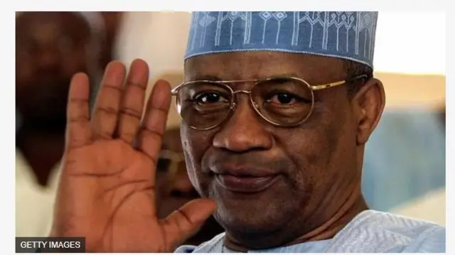 Aworan Ibrahim Badamosi Babangida, olori Naijiria nigba kan.