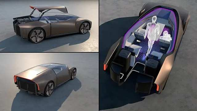 با بالارفتن سقف راه برای ورود و خروج سرنشینان باز می‌شود