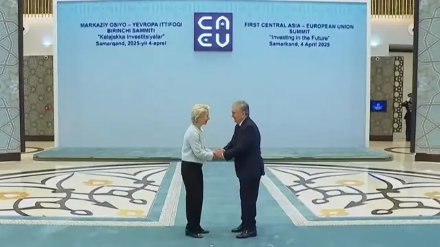 Yevropa Ittifoqi Komissiyasi prezidenti Ursula fon der Lyayen va Shavkat Mirziyoyev