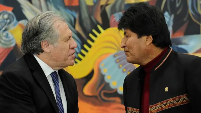 Luis Almagro y Evo Morales
