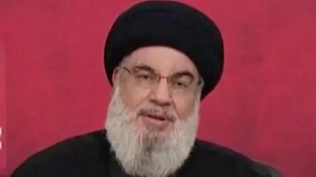 O líder do Hezbollah, Hassan Nasrallah.