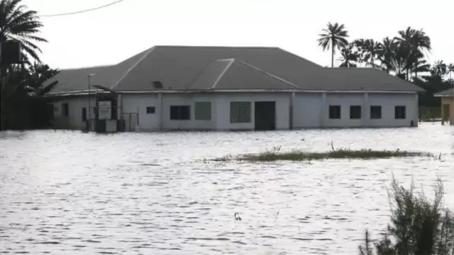 House wey flood cover for Bomadi