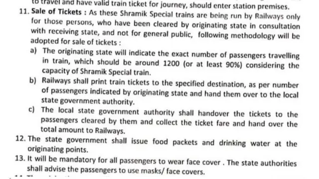 2 मई को रेल मंत्रालय ने जारी किया सर्कुलर