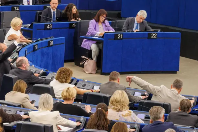 Strasbourg'daki Avrupa Parlamentolsu'nda 8 Temmuz'da yapılan oylama