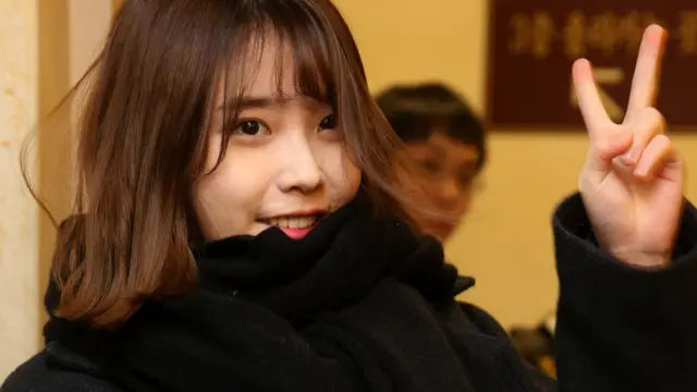 친근한 이미지의 아이유