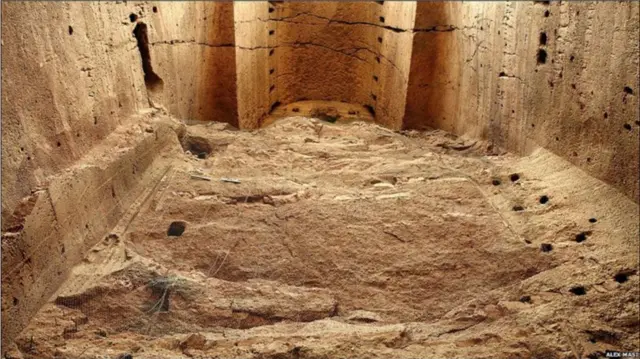 آنچه که بعد از انفجار از بودا باقی مانده است