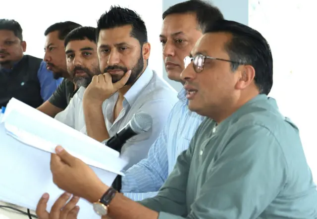 राष्ट्रिय स्वतन्त्र पार्टीका शीर्षस्थ नेताहरू - स्वर्णिम वाग्ले, डीपी अर्याल, रवि लामिछाने र अन्य