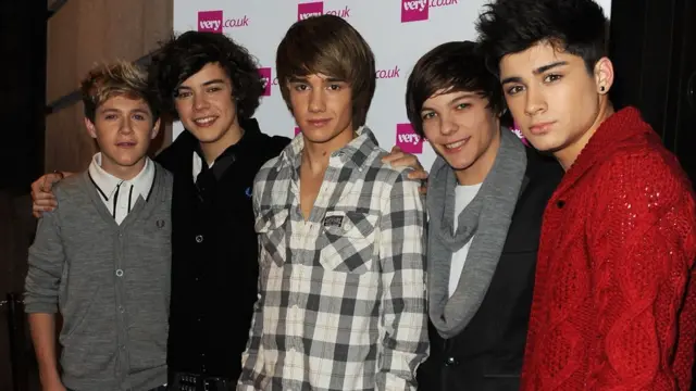 A very young lineup of One Direction shortly after their formation with Liam Payne