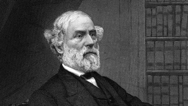 Grabado de Robert E Lee