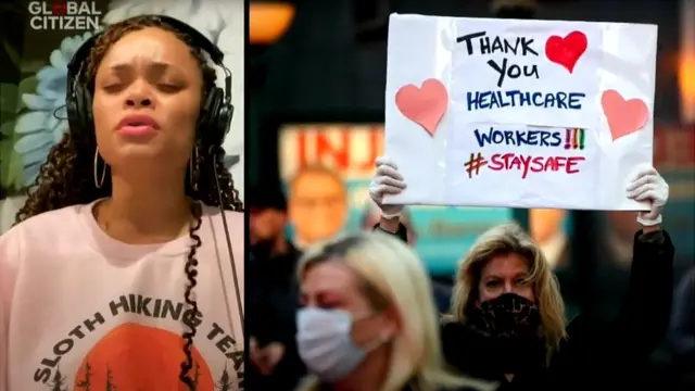 가장 먼저 공연을 펼친 뮤지션은 미국 싱어송라이터 안드라 데이였다