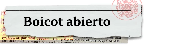 Un boicot abierto
