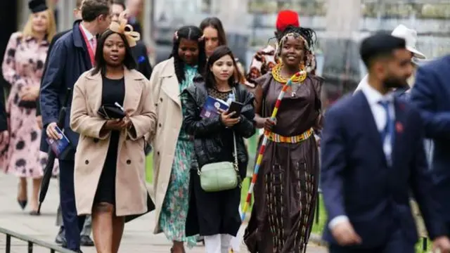 Guests arrive for King Charles coronation