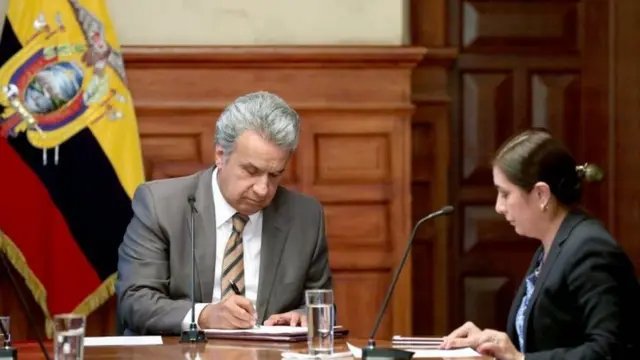 El presidente de Ecuador, Lenin Moreno.