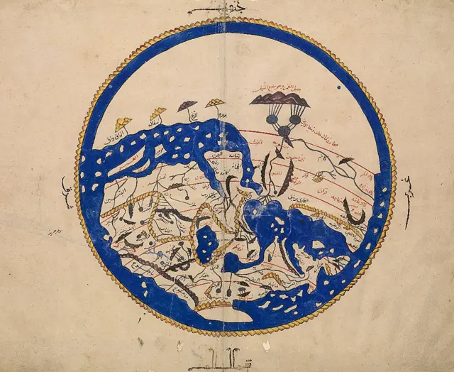 Mapamundi perteneciente a la Tabula Rogeriana.