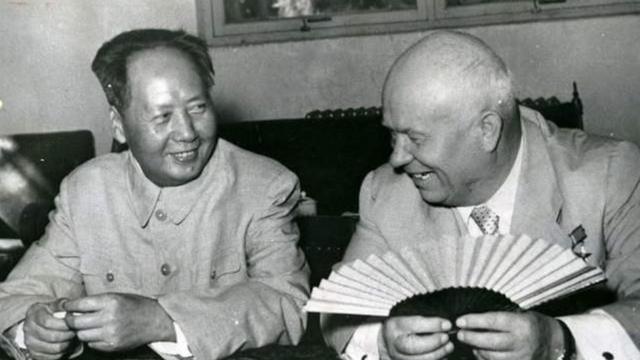 毛泽东和苏联领导人赫鲁晓夫