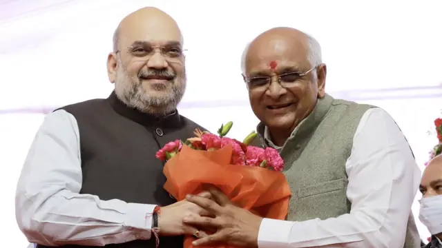 અમિત શાહ અને ભૂપેન્દ્ર પટેલ