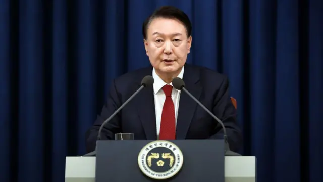 Güney Kore Cumhurbaşkanı Yoon Suk Yeol konuşuyor