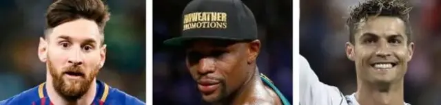 Messi Floyd ve Ronaldo