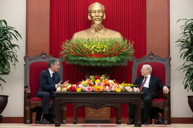 Ông Blinken và ông Nguyễn Phú Trọng