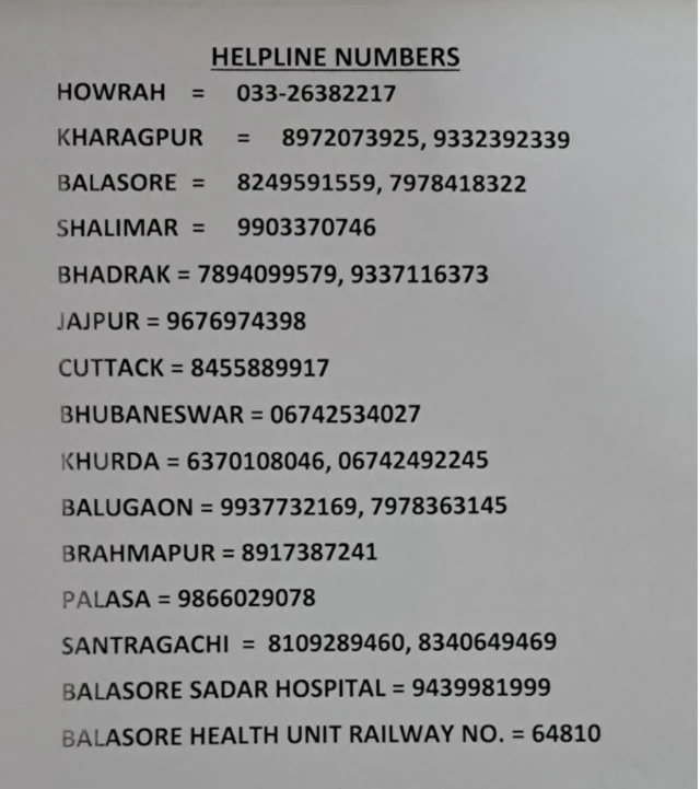 हेल्पलाइन नंबर