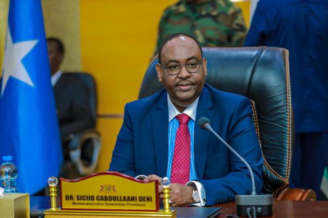 Madaxwaynaha Puntland Saciid Caddulahi Deni