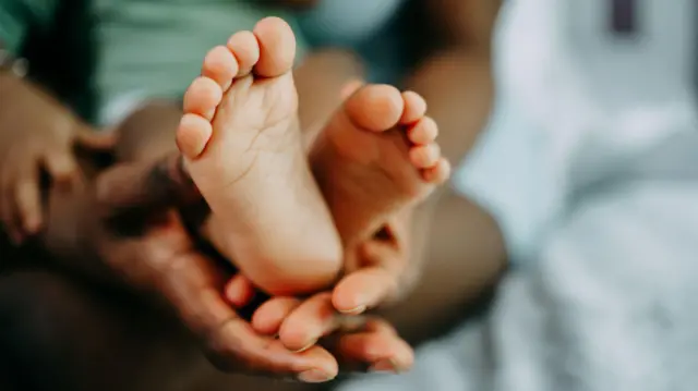 Legs of a baby