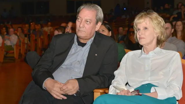 Paul Auster e Siri Hustvedt,.