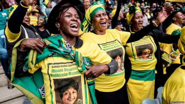 Madikizela-Mandela mourners
