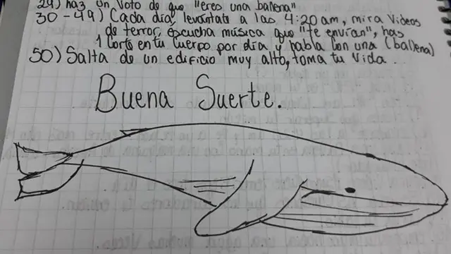 El juego de la ballena azul