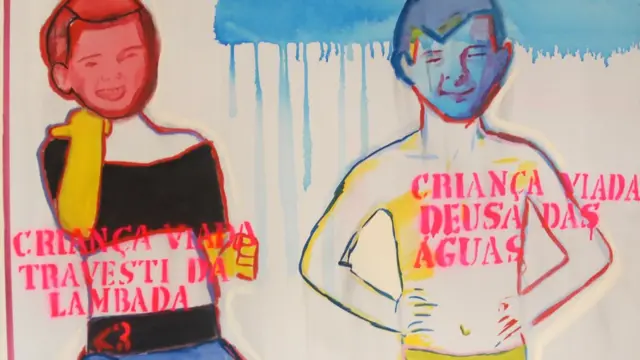 Tela Travesti da lambada e deusa das águas (2013)