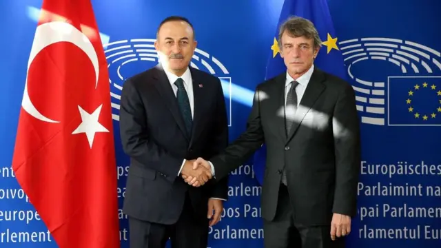 Çavuşoğlu ve Sassoli