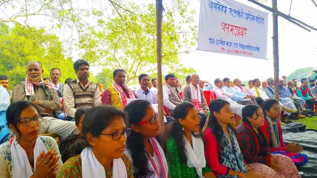 নতুন নাগরিকত্ব আইন বাতিলের দাবিতে সমরিয়ার অবস্থান ধর্মঘটে যোগ দিয়েছেন হিন্দু-মুসলিম-অসমীয়া নারী-পুরষ