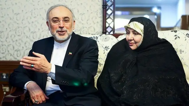 علی‌اکبر صالحی و همسرش زهرا رادا