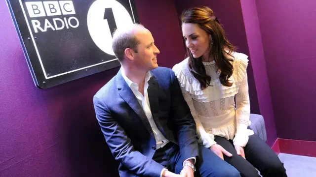 Герцог и герцогиня Кембриджские в студии Би-би-си