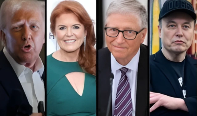 Donald Trump, Sarah Ferguson, Bill Gates na Elon Musk