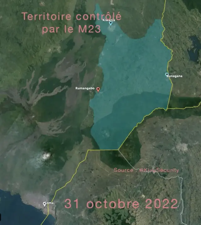 Agace kagenzurwa na M23 nk'uko bivugwa na Baromètre sécuritaire du Kivu