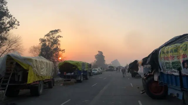 ખેડૂત આંદોલન શંભુ બોર્ડર પંજાબ ભારત ખેતી