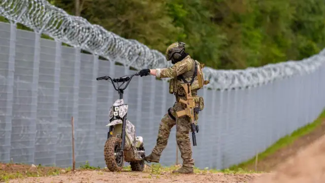 Патруль на латвийско-белорусской границе